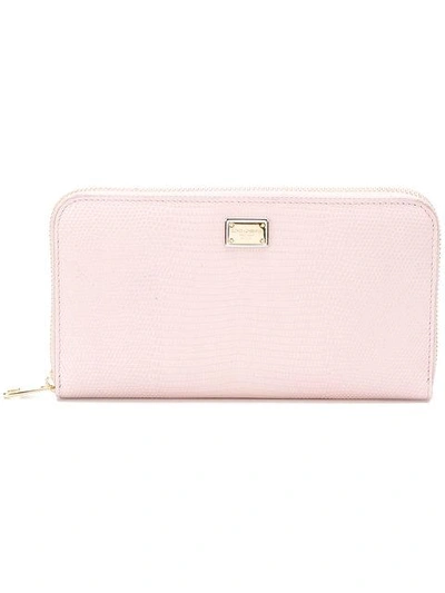 Shop Gucci Dauphine Zip-around Wallet In Pink