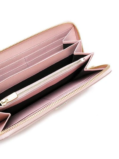 Shop Gucci Dauphine Zip-around Wallet In Pink