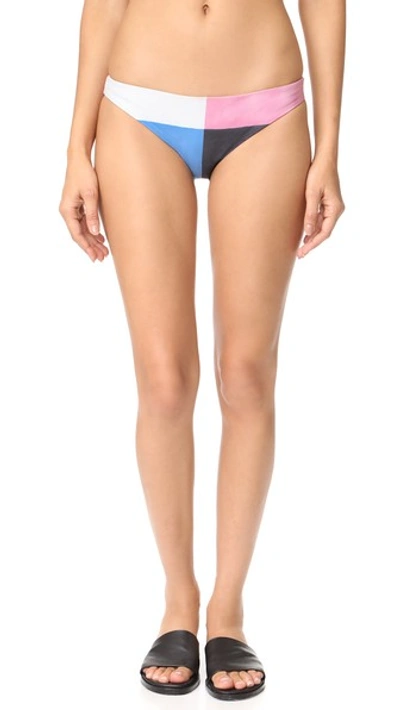 Shop Mara Hoffman Saylor Bikini Bottoms In Blue Multi