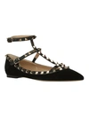 VALENTINO GARAVANI ROCKSTUD BALLERINAS,NW0S0376WVW 0NO