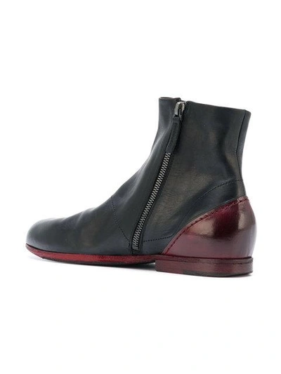 Shop Marsèll Panelled Ankle Boots - Black