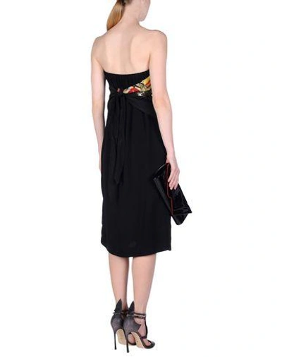 Shop Fendi Knee-length Dresses In Black