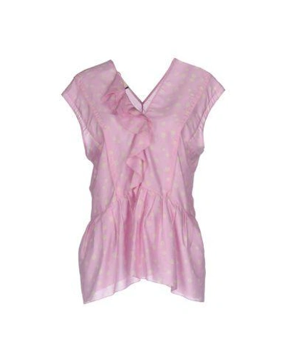 Shop Marni Silk Top In Pink