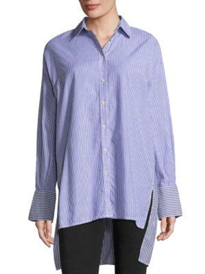 Free People Lakehouse Button-down Shirt In Blue