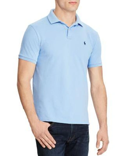 Shop Polo Ralph Lauren Weathered Mesh Classic Fit Polo Shirt In New Habor Blue