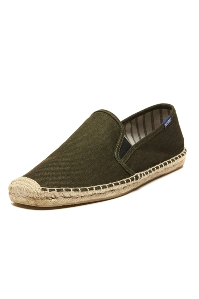 Faherty Soludos Smoking Slipper - Gore Moss