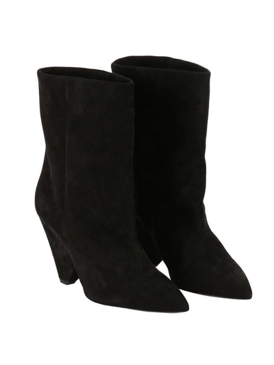 Shop Saint Laurent Heeled Booties Shoes Women  In Black