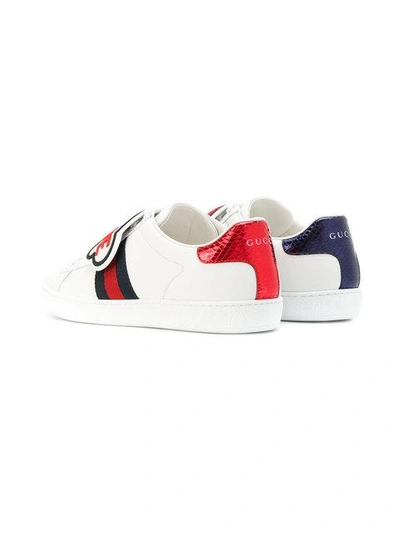 Shop Gucci Blind For Love Ace Patch Sneakers In 9070