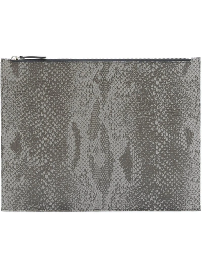 Shop Maison Margiela Snakeskin Print Clutch