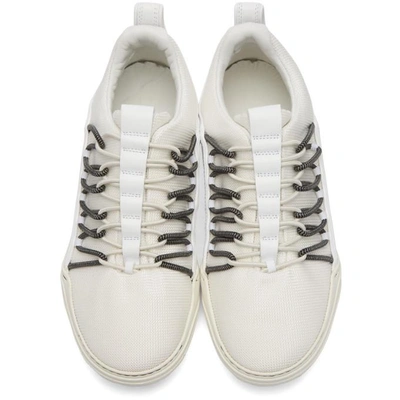 Shop Lanvin White Diving Elastic Sneakers