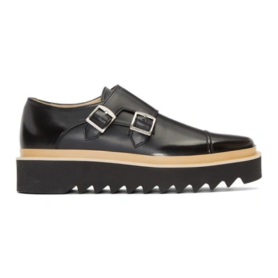 Shop Stella Mccartney Black Creeper Monkstraps In 1000 Black