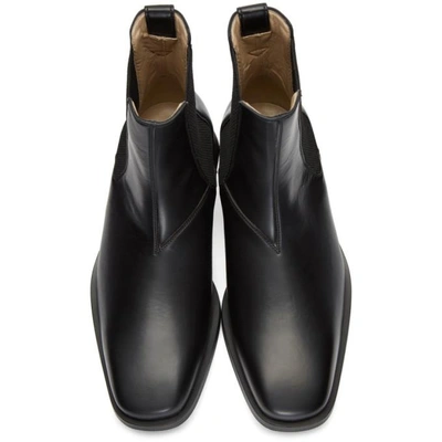 Shop Stella Mccartney Black Polished Chelsea Boots In 1000 Black