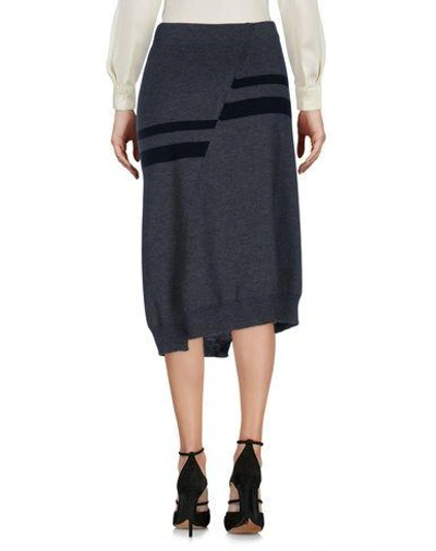 Shop Jil Sander Midi Skirts In Grey