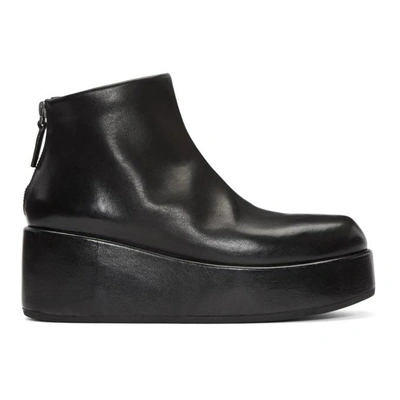 Shop Marsèll Marsell Black Scappa Boots In 3066 Nero