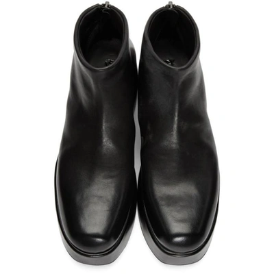 Shop Marsèll Marsell Black Scappa Boots In 3066 Nero