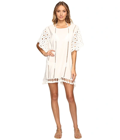 Seafolly Broderie Beach Lace Kaftan Cover-up