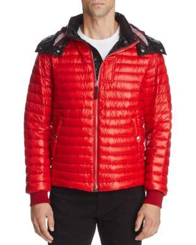 Burberry Arlington Lightweight Puffer Jacket In Military Red