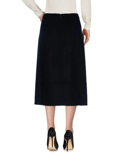 Shop Jil Sander 3/4 Length Skirts In Dark Blue
