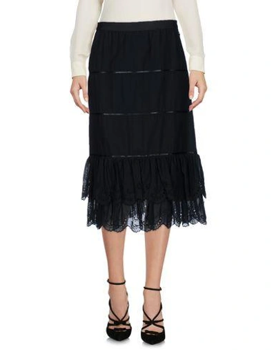 Shop Dolce & Gabbana 3/4 Length Skirts In Black