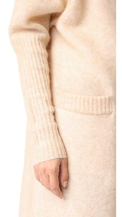 Shop Acne Studios Raya Mohair Cardigan In Light Camel