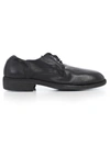 Guidi Distressed Lace-up Shoes In Black