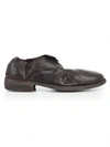 Guidi Distressed Derby Shoes In Brown