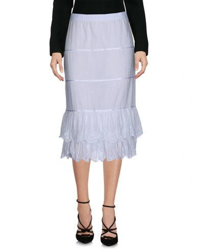 Shop Dolce & Gabbana 3/4 Length Skirts In White