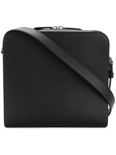 Shop Fendi Mini Messenger Bag In Black