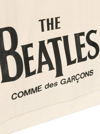 Shop Comme Des Garçons Play Beatles Tote Bag In Neutrals