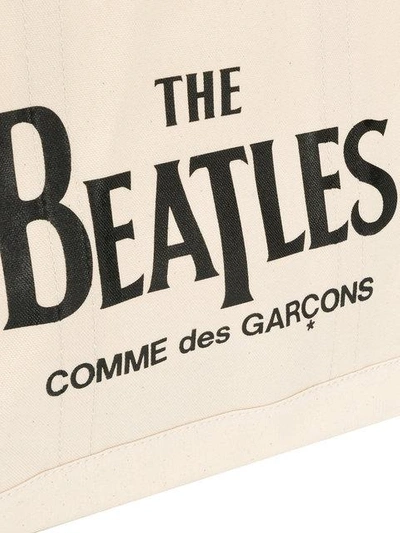 Comme Des Garçons Play Beatles Tote Bag In Neutrals