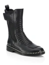 ALEXANDER WANG Mica Mid-Calf Leather Boots
