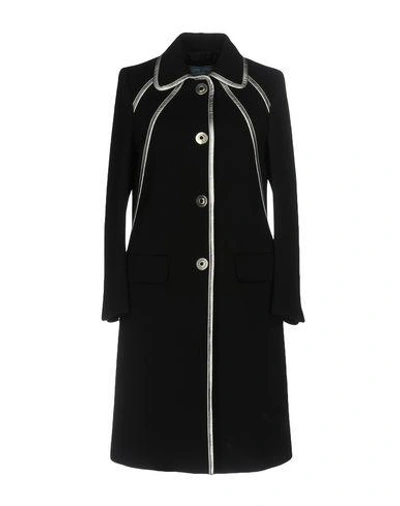 Shop Prada Full-length Jacket In Black