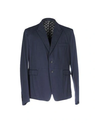 Shop Dolce & Gabbana Blazer In Slate Blue