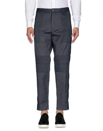 Shop Dolce & Gabbana Man Pants Grey Size 28 Cotton, Polyamide, Silk, Elastane