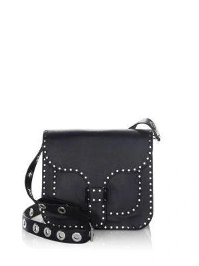 Rebecca Minkoff Midnighter Large Leather Messenger Bag In Moon