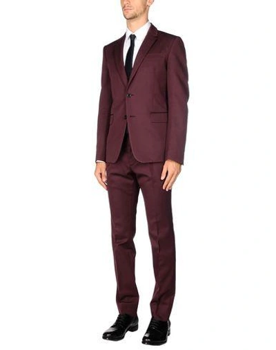 Shop Valentino Suits In Deep Purple