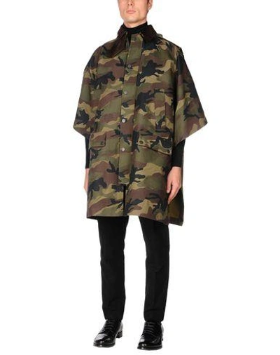 Shop Valentino Cloak In Military Green