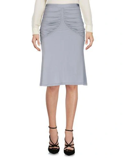 Shop Just Cavalli Knee Length Skirt In Grey