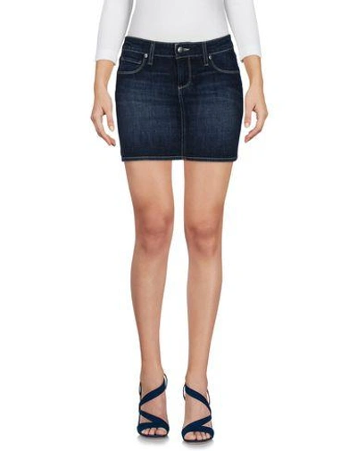 Shop Paige Denim Skirt In Blue