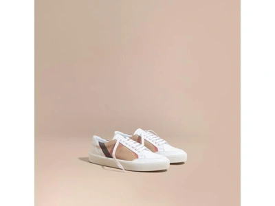 Shop Burberry Trench Knot Trainers In Antique Rose