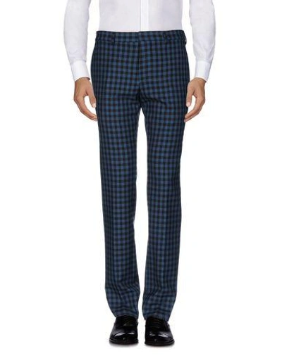 Shop Valentino Casual Pants In Slate Blue
