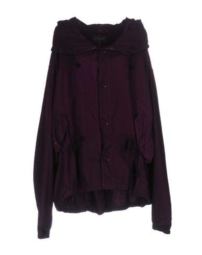 Shop Ann Demeulemeester Jackets In Purple