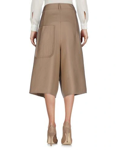 Shop Jil Sander Cropped Pants & Culottes In Beige