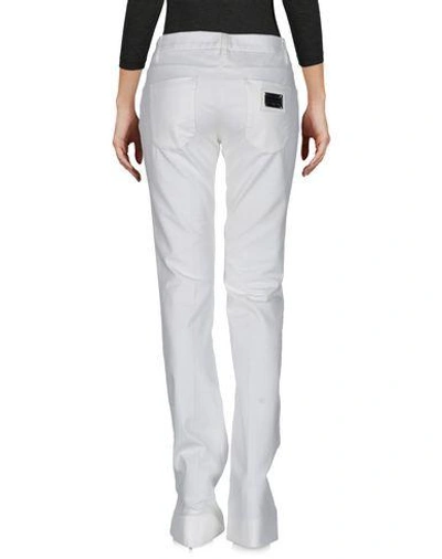 Shop Dolce & Gabbana Denim Pants In White