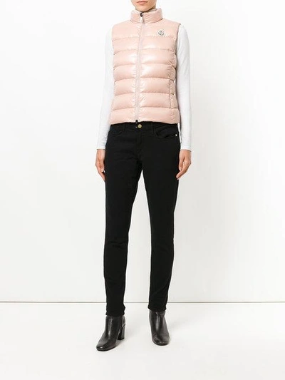 Shop Gucci 'ghany' Daunenweste In Pink