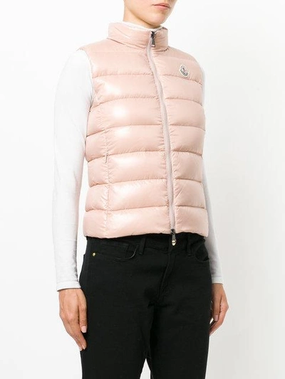 Shop Gucci 'ghany' Daunenweste In Pink