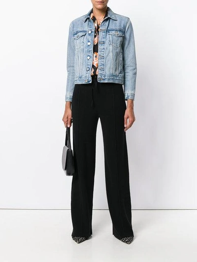 Shop Sonia Rykiel Wide-leg Drawstring Trousers