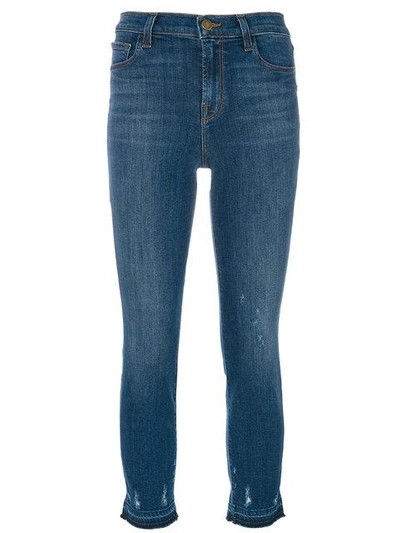 Shop J Brand Maude Tapered Jeans In Blue