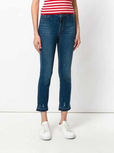 Shop J Brand Maude Tapered Jeans In Blue