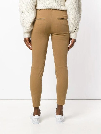 Shop Dondup Slim Fit Trousers - Brown